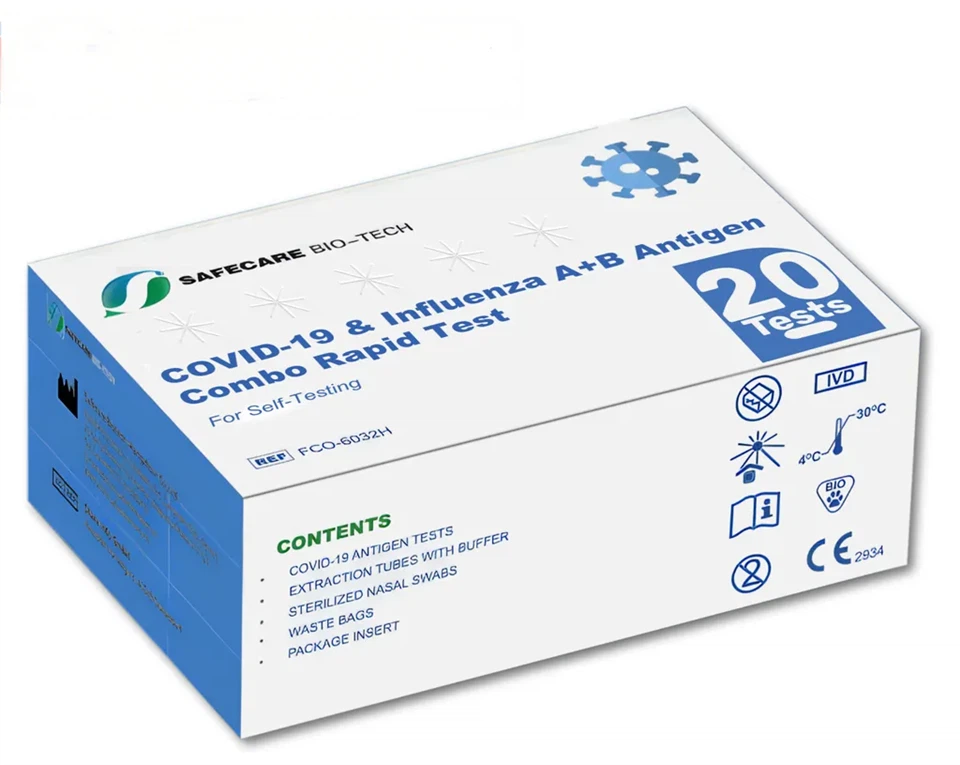 COVID-19 & Influenza A+B Antigen Combo Rapid Test For Self-Testing best
